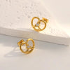 Pretzel Sparkly Earrings